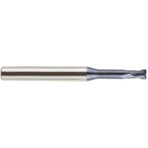Corner Radius End Mill; 2 mm Dia. × 3 mm LOC × 4 mm Shank Dia. × 50 mm OAL ; 2 FL ; Carbide ; AlCrN ; Series SEME61
